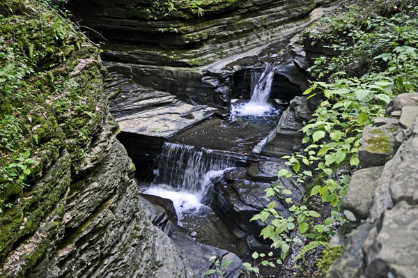 two waterfalls